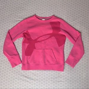 Girls Under Armor Pink Crewneck